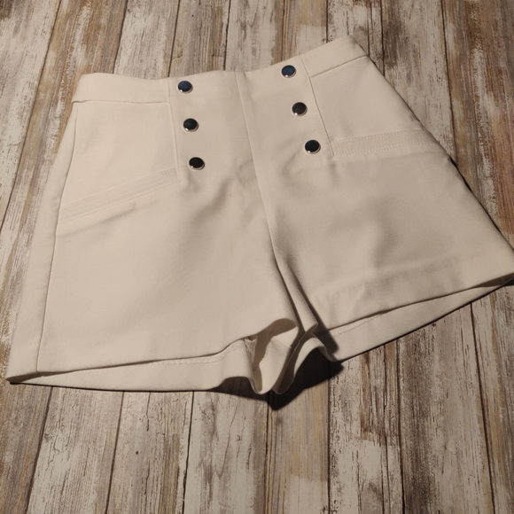 zara ribbed shorts trf